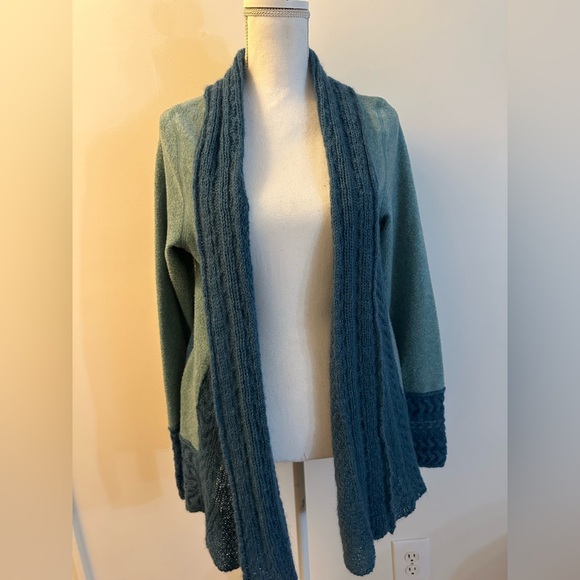 Anthropologie Knitted and Knotted Open Front Cardigan Jacket L EUC - Picture 15 of 15